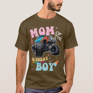 T-shirt Maman des Camions Monster Boy Birthday