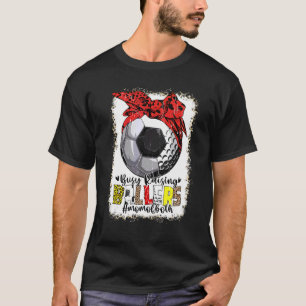 T-shirt Maman Des Deux Golf De Football Occupé Ballers D'É