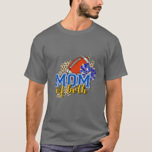 T-shirt Maman Des Deux Mères De Football Cheval Maman Pom-