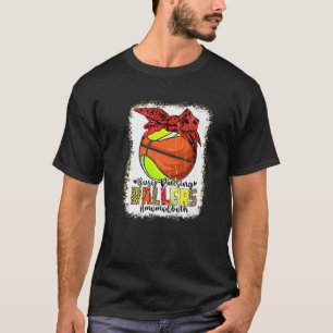 T-shirt Maman Des Deux Tennis De Basketball Occupé Élevage