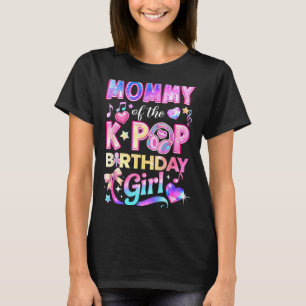 T-shirt Maman des filles d'anniversaire de la musique coré