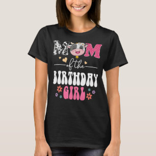 T-shirt Maman Des Filles D'Anniversaire Super Ferme De Vac