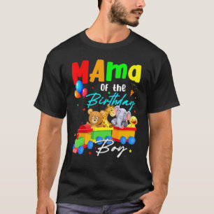 T-shirt Maman Des Garçons D'Anniversaire Train Famille Saf
