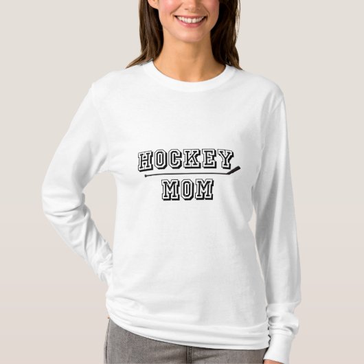 T-shirt maman d'hockey (Devant)
