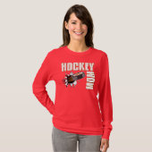 T-shirt Maman d'hockey (Devant entier)
