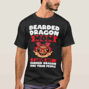 T-shirt maman dragon barbu j'aime mon lézard dragon barbu
