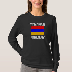 T-shirt Maman Drapeaux Ma Maman Est Arménienne Drapeau De