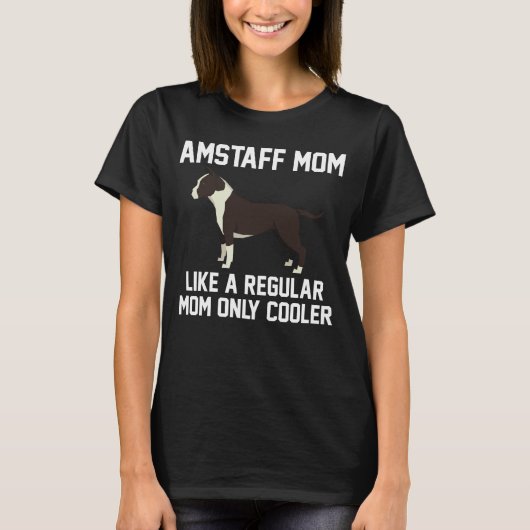 T-shirt Maman drôle d'Amstaff (Devant)