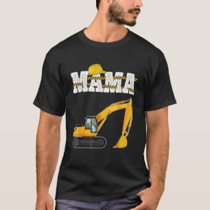 T-shirt Maman drôle excavatrice construction tout-petit co