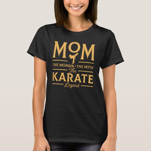 T-shirt Maman drôle la légende de karaté (Devant)