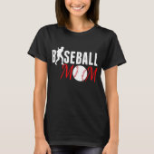 T-shirt Maman du baseball (Devant)