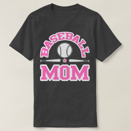 T-shirt Maman du baseball (Design devant)