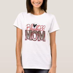 T-shirt Maman du baseball