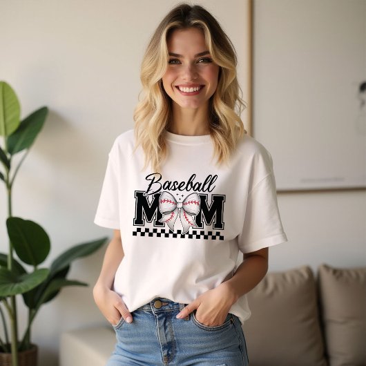 T-shirt Maman du basetball