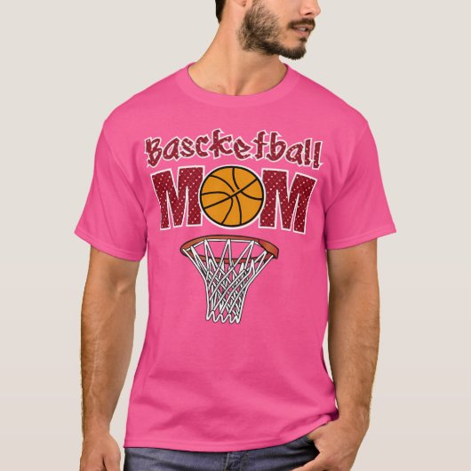 T-shirt Maman du basket (Devant)