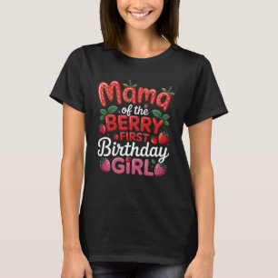 T-shirt Maman Du Berry Premier Anniversaire Fille Aux Frai
