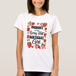 T-shirt Maman Du Berry Premier Anniversaire Fille Sweet On