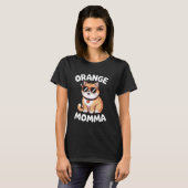 T-shirt Maman du chat orange (Devant entier)