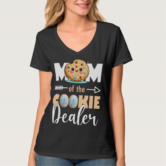 T-shirt Maman Du Chef Scout Du Concessionnaire De Cookie 5 (Devant)