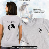 T-shirt Maman du cheval