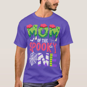 T-shirt Maman Du Éffrayant Un Halloween Premier Anniversai
