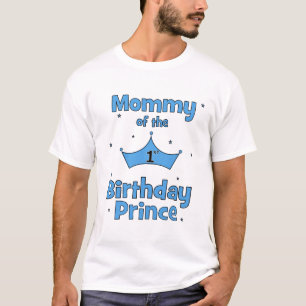 T-shirt Maman du ęr prince d'anniversaire !