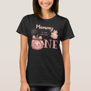 T-shirt Maman du Fantôme Rose de Pinkoween Rétro