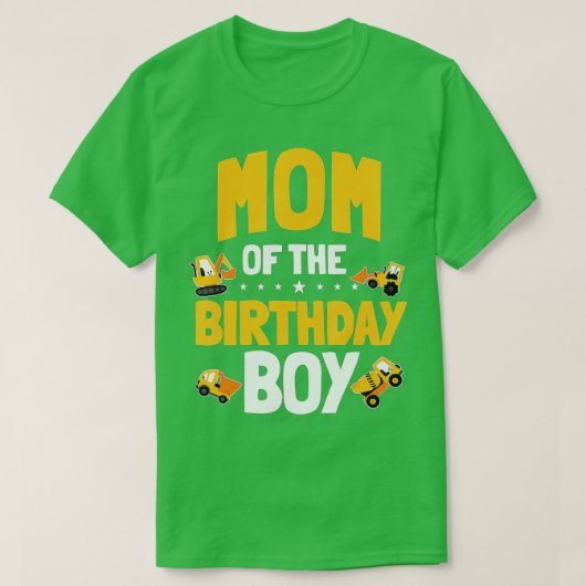 T-shirt Maman du garçon d'anniversaire (41) (Design devant)