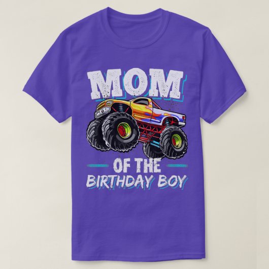 T-shirt Maman du garçon d'anniversaire (62) (Design devant)