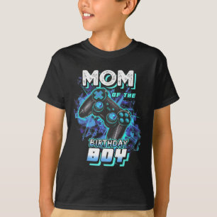 T-shirt Maman du garçon d'anniversaire correspondant jeu v