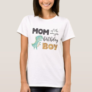T-shirt Maman du garçon d'anniversaire Dinosaur