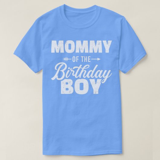 T-shirt Maman du garçon d'anniversaire fils correspondant (Design devant)