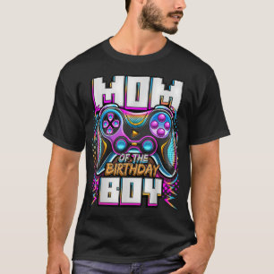 T-shirt Maman du garçon d'anniversaire jeu vidéo apparenté