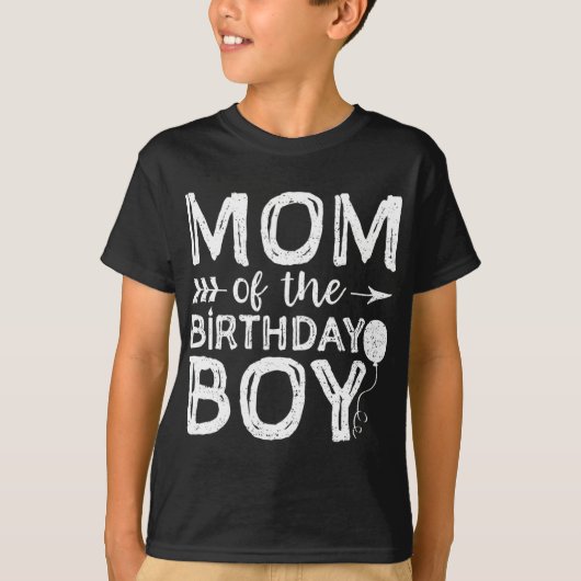 T-shirt Maman Du Garçon D'Anniversaire Maman Et Fils Qui C (Devant)
