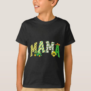 T-shirt Maman du garçon d'anniversaire Tracteur Camions de