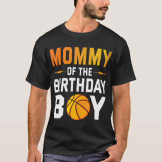 T-shirt Maman Du Joueur De Basketball Anniversaire Garçon 