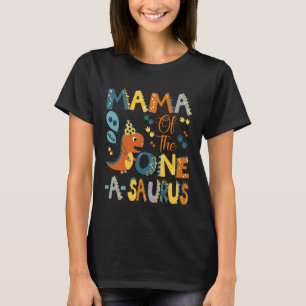 T-shirt Maman du One-A-Saurus 1er Anniversaire Dinosaure P