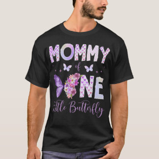 T-shirt Maman Du Papillon Unique 1Er Anniversaire