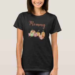 T-shirt Maman Du Petit Citrouille Premier Anniversaire Pom