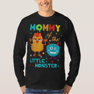 T-shirt Maman Du Petit Monstre Anniversaire Famille Monste