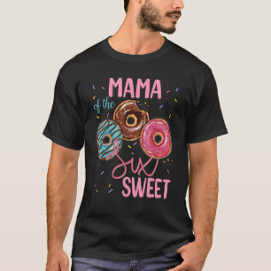 T-shirt Maman du Six 6ème Anniversaire Donut Sweet Sixteen