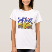 T-shirt Maman du softball (Devant)