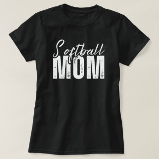 T-shirt Maman du softball | Game Day | Softball Mama Noir