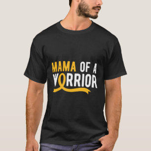 T-shirt Maman D'Un Guerrier Qui Connaît Le Cancer De L'Enf
