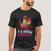 T-shirt Maman D'Un Léonberger Mélangé Leonberger Bow Ti (Devant)