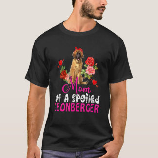 T-shirt Maman D'Un Léonberger Mélangé Leonberger Bow Ti