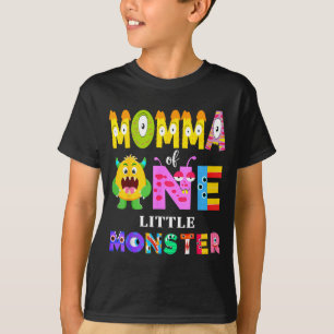 T-shirt Maman d'un petit monstre Fête d'anniversaire de ga