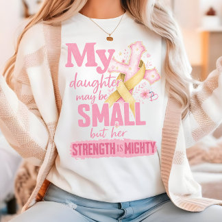 T-shirt Maman d'un survivant du cancer, ruban doré de sens