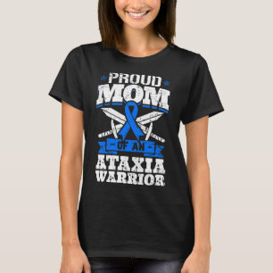 T-shirt Maman D'Une Ataxia Guerrier Sensibilisation Ruban
