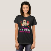 T-shirt Maman D'Une Cute Bow De Chien De Labrador Retrieve (Devant entier)